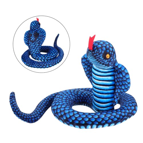 CIYODO 1 Stück -Puppe Plüschschlange Halloween-Schlange gefälschtes Schlangenspielzeug Schlange Plüschtier falsche Schlange PP Baumwolle Blue CIYODO 1 Stück -Puppe Plüschschlange Halloween-Schlange gefälschtes Schlangenspielzeug Schlange Plüschtier falsche Schlange PP Baumwolle Blue von CIYODO