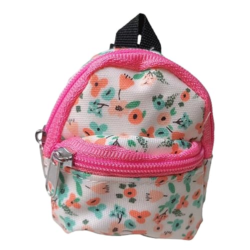 CIYODO 1 Stück Puppenhaus Zubehör Leichter und Bunter Rucksack aus PU für Mädchenzimmerdekoration von CIYODO