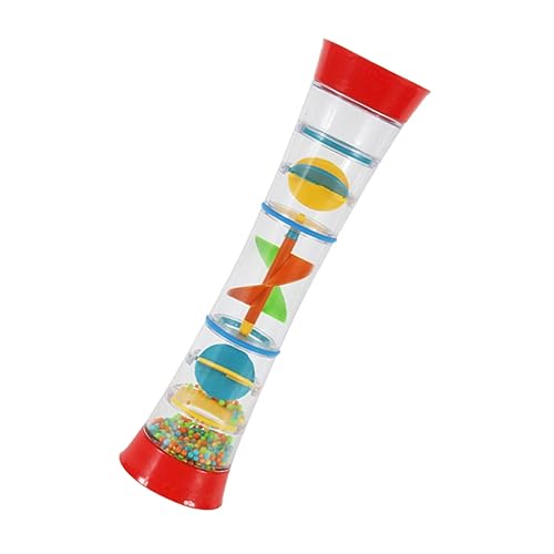 CIYODO 1 Stück Regen Sound Kaleidoskop -Kaleidoskop- Kleinkinderinstrumente Kaleidoskop-Gastgeschenke Cartoon-Rasselspielzeug Kaleidoskope für Plastik rot von CIYODO