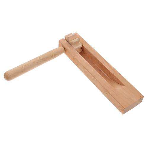 CIYODO Glatt Geschliffener Geräuschmacher Aus Holz Für Kinder Mit Ratsche Matraca-Spielzeug Handpercussion Pädagogische Kastagnette Sicher Für Kinder Leicht Zu Tragen von CIYODO
