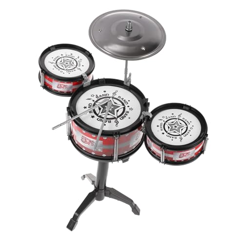 CIYODO 1 Stück Schlagzeug Set Mini Percussion Set für Musikbildung mit Trommeln Rot Sicher und für Kleinkinder Fördert Musikalische und Kreativität CIYODO 1 Stück Schlagzeug Set Mini Percussion Set für Musikbildung mit Trommeln Rot Sicher und für Kleinkinder Fördert Musikalische und Kreativität von CIYODO