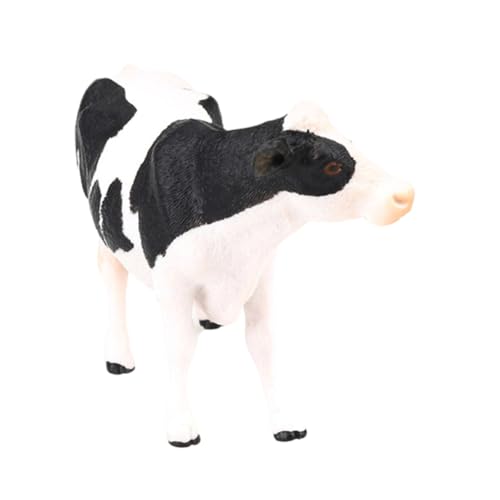 CIYODO 1 Stück Simulierte Tierspielzeug Tierfigur Kuh Tierspielzeug Tierisches Miniatur-Kuh Kinderspielzeug Milchkuh Spielzeugkühe Für Bauernhof Mini-Kuh von CIYODO