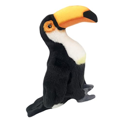 CIYODO 1 Stück Simuliertes Toucan Plüschtier Kuscheltier Cartoon Puppen Weiches Stofftier für Erwachsene Dekorativ für und Außenbereiche von CIYODO