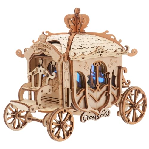 CIYODO 1 Stück klassisches Automodell Automodell selber Bauen Cartoon-3D-Rätsel Miniatur- zum Selbermachen rätsel zur kindererziehung hölzern Khaki von CIYODO