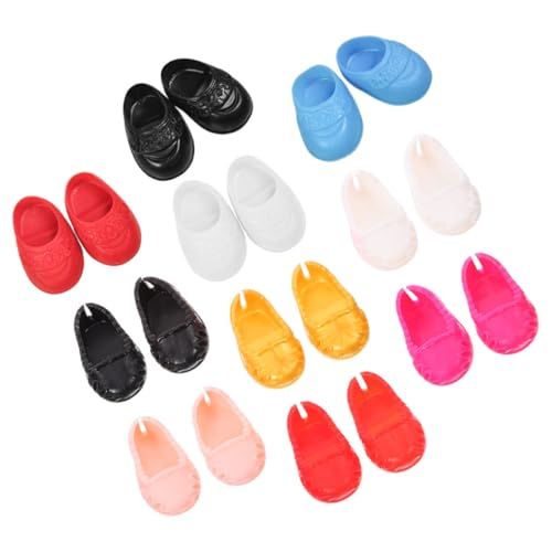 CIYODO 10 Paare Mini Puppenschuhe für Dolls Dekorative Schuhe Puppenhaus Zubehör und Mikro Landschaftsprops CIYODO 10 Paare Mini Puppenschuhe für Dolls Dekorative Schuhe Puppenhaus Zubehör und Mikro Landschaftsprops von CIYODO