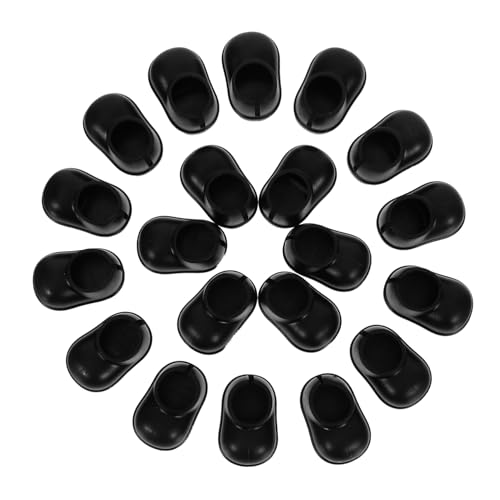 CIYODO 10 Paare Mini Regenstiefel für Puppen Leichte Passgenaue Kunststoff Stiefel als Vielseitige Miniatur Hausdekoration und Spielzubehör von CIYODO