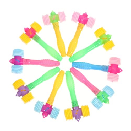 CIYODO 10 Stück Kleine Hammerspielzeuge Quietschende Hammerspielzeuge Für Kinder Kunststoff Schlaghämmerspielzeug von CIYODO