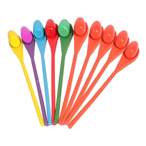 CIYODO 10 Sätze Eierlöffel Rennspiel Set Teiliges Holzspielzeug für Outdoor Sensory Training für Geburtstagsfeiern und Familien Fördert Balance und CIYODO 10 Sätze Eierlöffel Rennspiel Set Teiliges Holzspielzeug für Outdoor Sensory Training für Geburtstagsfeiern und Familien Fördert Balance und von CIYODO