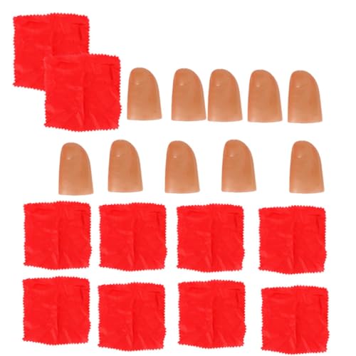 CIYODO 10 Sätze Teiliges Silks Verschwinden Requisiten mit Gefälschten Daumenspitzen für Zaubertricks Bühnenaufführungen und Spaß mit Freunden CIYODO 10 Sätze Teiliges Silks Verschwinden Requisiten mit Gefälschten Daumenspitzen für Zaubertricks Bühnenaufführungen und Spaß mit Freunden von CIYODO