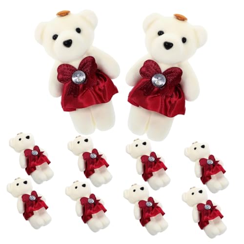 CIYODO 10 Stück Blumenstrauß dekorative Bärenpuppe weicher Stoffbär entzückendes Bärenspielzeug Kleiner Bär Stofftier Bärenpuppe im Schlafzimmer lebendige Bärenpuppe Stofftier Bär Plüsch CIYODO 10 Stück Blumenstrauß dekorative Bärenpuppe weicher Stoffbär entzückendes Bärenspielzeug Kleiner Bär Stofftier Bärenpuppe im Schlafzimmer lebendige Bärenpuppe Stofftier Bär Plüsch von CIYODO