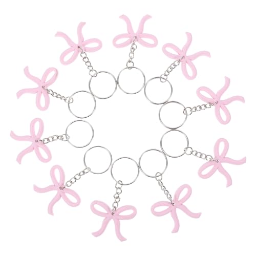 CIYODO Rosa Schleifen Schlüsselanhänger 10 Stück Kleiner Schlüsselanhänger für Babyparty Geburtstag Dekoration PVC Material Vielseitig Einsetzbar CIYODO Rosa Schleifen Schlüsselanhänger 10 Stück Kleiner Schlüsselanhänger für Babyparty Geburtstag Dekoration PVC Material Vielseitig Einsetzbar von CIYODO
