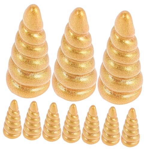 CIYODO 10 Stück Einhorn Horn Dekorationen Teiliges Resin Zubehör für DIY Haarreifen und Haarschmuck Glitzernde Accessoires für Kreative Bastelprojekte und Fotografie Dekorationen CIYODO 10 Stück Einhorn Horn Dekorationen Teiliges Resin Zubehör für DIY Haarreifen und Haarschmuck Glitzernde Accessoires für Kreative Bastelprojekte und Fotografie Dekorationen von CIYODO