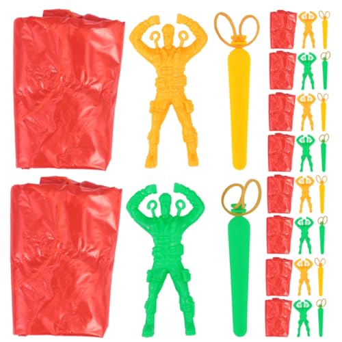 CIYODO 10 Stück Fallschirmspielzeug Flugspielzeug Outdoor Für Kinderspielzeug Kinderfallschirme Handwurf Outdoor Fallschirme Fallschirme Spielfallschirme Für Kunststoff von CIYODO