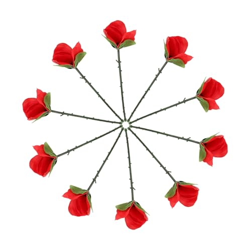 CIYODO 10 Stück Faltbare Rosen Magische Erscheinen Blumen Tricks für Bühnenauftritte Partys und Straßenperformances Einfach zu Bedienen für Anfänger und Profis CIYODO 10 Stück Faltbare Rosen Magische Erscheinen Blumen Tricks für Bühnenauftritte Partys und Straßenperformances Einfach zu Bedienen für Anfänger und Profis von CIYODO
