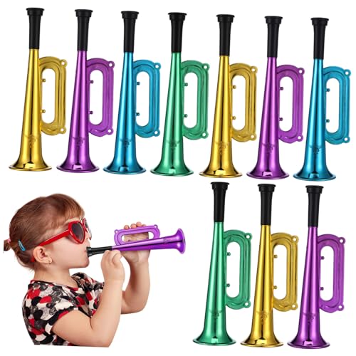 CIYODO 10 Stück Farbenfrohe Trompete kleines Trompetenspielzeug für königlich Kinderspielzeug Trompete Stadion Horn Prost jubelnde Krachmacher tragbares Hornspielzeug Plastik CIYODO 10 Stück Farbenfrohe Trompete kleines Trompetenspielzeug für königlich Kinderspielzeug Trompete Stadion Horn Prost jubelnde Krachmacher tragbares Hornspielzeug Plastik von CIYODO