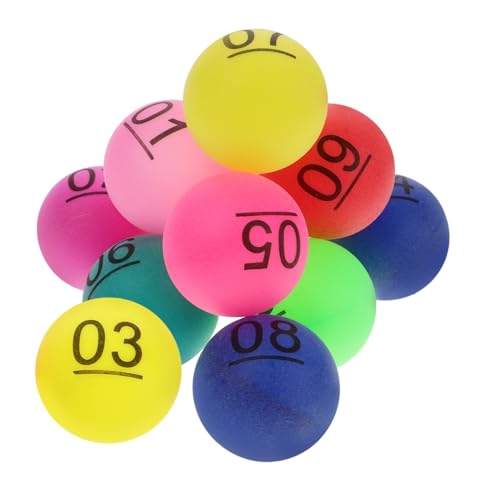 CIYODO 10 Stück Farbige Nummern Lotteriekugeln Nahtlose Party Bälle für Tombola Verlosungen und Spiele Leichte und Praktische Ziehkugeln für Feierlichkeiten und Veranstaltungen CIYODO 10 Stück Farbige Nummern Lotteriekugeln Nahtlose Party Bälle für Tombola Verlosungen und Spiele Leichte und Praktische Ziehkugeln für Feierlichkeiten und Veranstaltungen von CIYODO