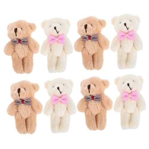 CIYODO 10 Stück Mini Schlüsselanhänger Weiche Mini Plüschtiere mit Liebevollen Details für Schlüssel Taschen und für Kinderpartys und Mitgebsel von CIYODO