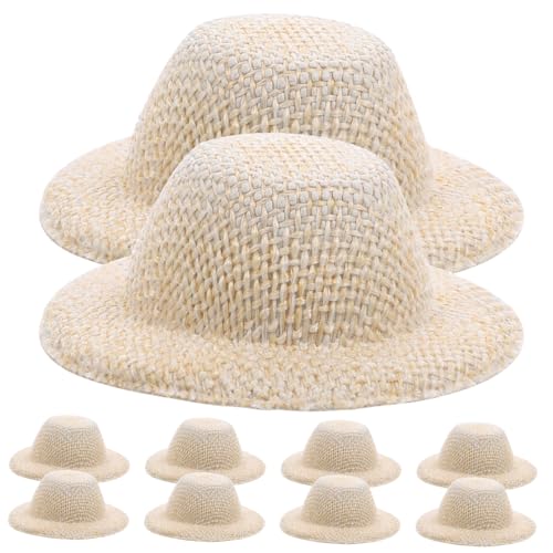 CIYODO 10 Stück Mini-Strohhut Mini-Puppen Babypuppe Miniatur Kleine Hutstütze Puppenhüte Kinderhüte Kindermützen Mädchen Gestrickt Mini-strohstrickmützen Minihüte Zum Basteln Bunt Eva CIYODO 10 Stück Mini-Strohhut Mini-Puppen Babypuppe Miniatur Kleine Hutstütze Puppenhüte Kinderhüte Kindermützen Mädchen Gestrickt Mini-strohstrickmützen Minihüte Zum Basteln Bunt Eva von CIYODO