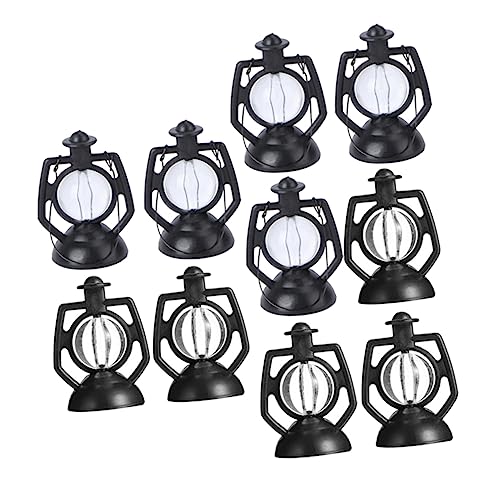 CIYODO 10 Stück Miniatur Kerosinlampen für Puppenhaus Teiliges Retro Foto Requisiten Vielseitige Dekoration für DIY Puppenhaus und Mikrolandschaften von CIYODO