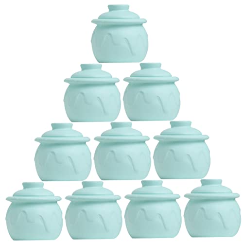 CIYODO 10 Stück Miniatur Pickle Jar Teiliges Mini Küchen Zubehör für Realistische Puppenhaus Dekoration aus Stabilem Harz für Rollenspiele und Kreative Szenen von CIYODO