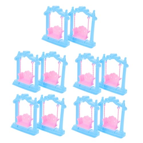 CIYODO 10 Stück Miniatur Puppenhaus Schaukel Set für Mädchen Teiliges für Puppenhäuser Kreatives Zubehör für Fantasievolles als für Kleine Prinzessinnen Attraktives und Vielseitiges von CIYODO