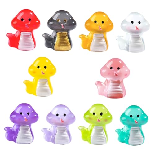 CIYODO 10 Stück Miniatur Schlangenfiguren aus Harz Leuchtende DIY Deko für Schreibtisch und Auto Kreative Tierfiguren für Jahr der Schlange Wohnaccessoires für Erwachsene CIYODO 10 Stück Miniatur Schlangenfiguren aus Harz Leuchtende DIY Deko für Schreibtisch und Auto Kreative Tierfiguren für Jahr der Schlange Wohnaccessoires für Erwachsene von CIYODO