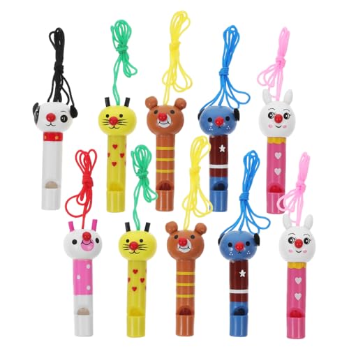 CIYODO 10 Stück Pfeifen Holzspielzeug Krachmacher Bunte Cartoon-Pfeife Pfeifen Kreatives Kinderspielzeug Tierische Holzpfeife Hölzern CIYODO 10 Stück Pfeifen Holzspielzeug Krachmacher Bunte Cartoon-Pfeife Pfeifen Kreatives Kinderspielzeug Tierische Holzpfeife Hölzern von CIYODO