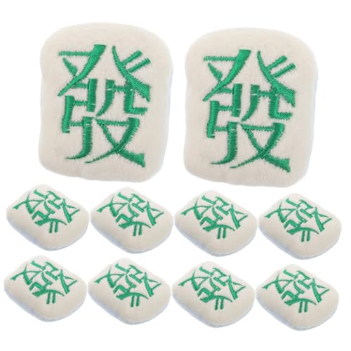 CIYODO Glücksabzeichen-Stickerei Plüsch-Mahjong-brosche Für Schal Mütze Und Kleidungsdekor von CIYODO