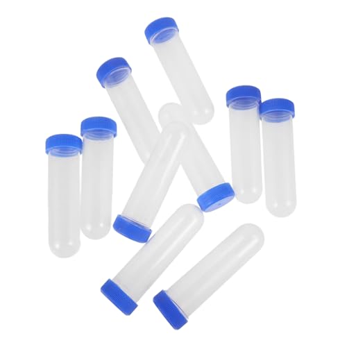 CIYODO 10 Stück Reagenzglas Probenaufbewahrungsröhrchen Laborprobenbehälter Stuhlprobenbecher Blutröhrchen Laborröhrchen Nadelaufbewahrungsflaschen Kleine Fläschchen Behälter CIYODO 10 Stück Reagenzglas Probenaufbewahrungsröhrchen Laborprobenbehälter Stuhlprobenbecher Blutröhrchen Laborröhrchen Nadelaufbewahrungsflaschen Kleine Fläschchen Behälter von CIYODO