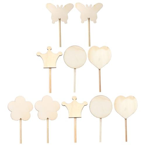 CIYODO 10 Stück Teiliges DIY Holz Zauberstab Handbemalte Feenstäbe Robuste Glatte Oberfläche Leichte Bastelstäbe für Kreative Malprojekte und Fantasievolle Dekoration von CIYODO