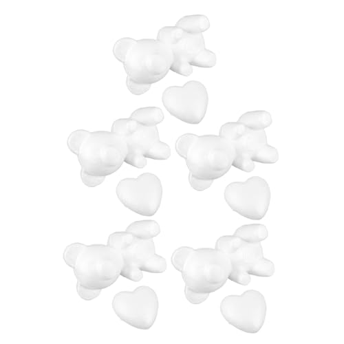 CIYODO 10 Stück Teiliges Herz Bär Modellierform Handgemachte Kunstzubehör für Valentinstag DIY Deko für Hochzeiten und Feiern Kreative Bastelideen CIYODO 10 Stück Teiliges Herz Bär Modellierform Handgemachte Kunstzubehör für Valentinstag DIY Deko für Hochzeiten und Feiern Kreative Bastelideen von CIYODO