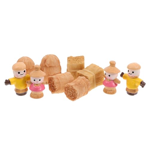 CIYODO 10 Stück Teiliges Heuballen Figuren für Puppenhäuser Realistische Dekoration mit Erntemotiv für Gartenarrangements und Fotoszenen CIYODO 10 Stück Teiliges Heuballen Figuren für Puppenhäuser Realistische Dekoration mit Erntemotiv für Gartenarrangements und Fotoszenen von CIYODO