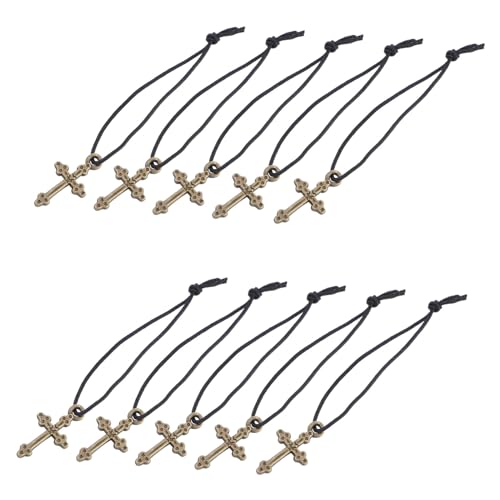 CIYODO 10 Stück Teiliges Kreuzanhänger Nackenkette für Puppen Elegante Schmuckdekoration und Kleidungszubehör für Kreative Spielmomente CIYODO 10 Stück Teiliges Kreuzanhänger Nackenkette für Puppen Elegante Schmuckdekoration und Kleidungszubehör für Kreative Spielmomente von CIYODO