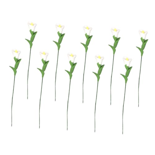 CIYODO 10 Stück Teiliges Mini Callalily Modellblumen Realistische Pflegefreie Miniaturpflanzen für Puppenhaus Dekoration Lebensechte Kleine Blumen für Mikro Szenen und Mini Gärten CIYODO 10 Stück Teiliges Mini Callalily Modellblumen Realistische Pflegefreie Miniaturpflanzen für Puppenhaus Dekoration Lebensechte Kleine Blumen für Mikro Szenen und Mini Gärten von CIYODO