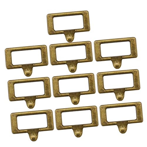 CIYODO 10 Stück Teiliges Mini Etiketten aus Antikem Dekoratives Accessoire DIY Mini Tag für Puppenhaus Schrankbeschriftung Kreatives Modellbau von CIYODO