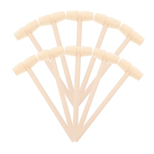CIYODO 10 Stück Teiliges Mini Holzhammer Pädagogisches Beat für Jungen und Mädchen Fördert Hand Augen Koordination und Feinmotorik Kreatives Hämmern für Kleinkinder von CIYODO