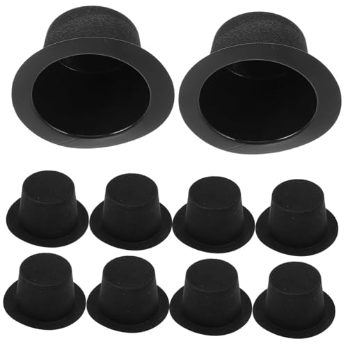 CIYODO 10 Stück Teiliges Mini Zylinderhüte Schwarz DIY Bastelbedarf für Weihnachtsdeko Puppen Schneemann Hüte für Weihnachtsornamente CIYODO 10 Stück Teiliges Mini Zylinderhüte Schwarz DIY Bastelbedarf für Weihnachtsdeko Puppen Schneemann Hüte für Weihnachtsornamente von CIYODO