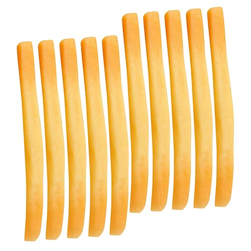 CIYODO 10 Stück Teiliges Realistische Künstliche Frites Lebensechte Simulation für Küchen Dekoration und Party Requisiten für Themenfeiern und Fotoshootings CIYODO 10 Stück Teiliges Realistische Künstliche Frites Lebensechte Simulation für Küchen Dekoration und Party Requisiten für Themenfeiern und Fotoshootings von CIYODO