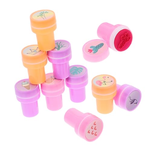 CIYODO 10 Stück Teiliges Set Selbstfärbende Stempel für Sommer Motive als Partygeschenk Belohnungen für Unterricht oder Bastelprojekte für Geburtstagsfeiern und Mehr CIYODO 10 Stück Teiliges Set Selbstfärbende Stempel für Sommer Motive als Partygeschenk Belohnungen für Unterricht oder Bastelprojekte für Geburtstagsfeiern und Mehr von CIYODO