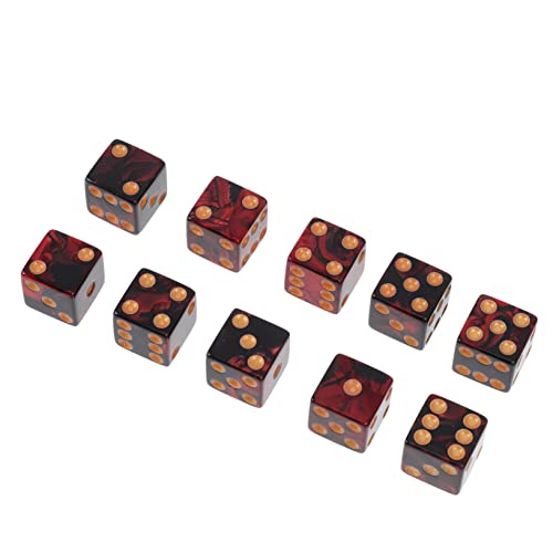 CIYODO 10 Stück Zweifarbige Würfel sechsseitige Würfel Brettspiele Würfel Bunte Würfel Spielwürfel Acryl rot CIYODO 10 Stück Zweifarbige Würfel sechsseitige Würfel Brettspiele Würfel Bunte Würfel Spielwürfel Acryl rot von CIYODO