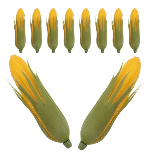 CIYODO 10 Stück realistischer Kunstmais: Simulationsmais, realistische Modelle, Gemüseornament für Küchenfotografie und Heimdekoration CIYODO 10 Stück realistischer Kunstmais: Simulationsmais, realistische Modelle, Gemüseornament für Küchenfotografie und Heimdekoration von CIYODO