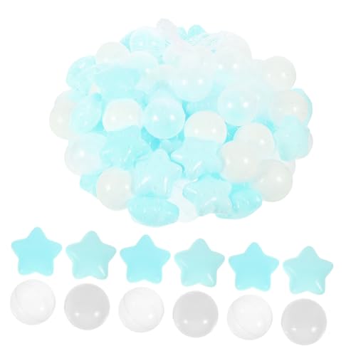 CIYODO 100 Stück Meeresball Billard -Pool geburtstagdeko Geburstag deko gebutagsdeko Aqua groß Multipack Schwimmbad Strand klein Schwimmspielzeug Bälle für Bällebäder Plastik von CIYODO
