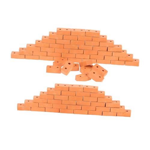 CIYODO 100 Stück Miniatur Ziegelsteine Rot mit Löchern Realistische Mini Backsteine für DIY Architektur Modellbau Puppenhaus Landschaftsbau Zubehör Kreatives Baukasten CIYODO 100 Stück Miniatur Ziegelsteine Rot mit Löchern Realistische Mini Backsteine für DIY Architektur Modellbau Puppenhaus Landschaftsbau Zubehör Kreatives Baukasten von CIYODO