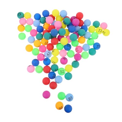 CIYODO 100stücke Tombola Bälle Für Bälle Nummerierte Plastikbälle Als Bingo-Spiel Zubehör Für Partydekorationen Und Preiskugeln CIYODO 100stücke Tombola Bälle Für Bälle Nummerierte Plastikbälle Als Bingo-Spiel Zubehör Für Partydekorationen Und Preiskugeln von CIYODO