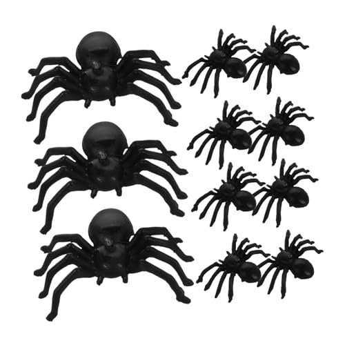 CIYODO 100 Stück Realistische Kunststoffspinnen Gruselige Halloween Dekorationen für Partys Spinnen Innen und Außenbereiche für Schaurige Atmosphären CIYODO 100 Stück Realistische Kunststoffspinnen Gruselige Halloween Dekorationen für Partys Spinnen Innen und Außenbereiche für Schaurige Atmosphären von CIYODO