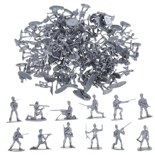 CIYODO 100 Stück Soldatenfiguren für Sandtisch Dekoration Wetterfeste Miniaturen für Innen und Außenbereich für Rollenspiele und Kreative Szenen CIYODO 100 Stück Soldatenfiguren für Sandtisch Dekoration Wetterfeste Miniaturen für Innen und Außenbereich für Rollenspiele und Kreative Szenen von CIYODO