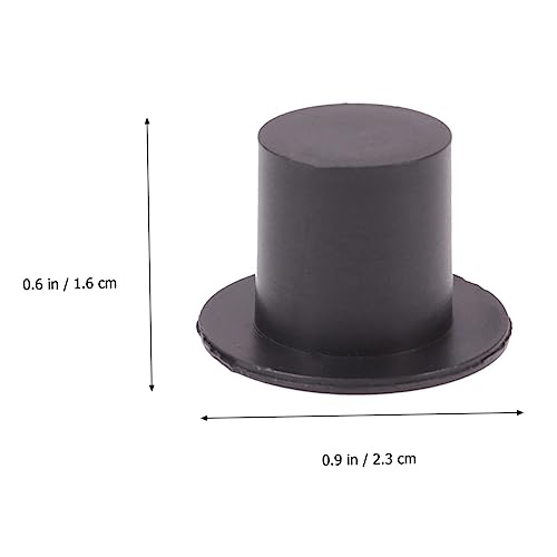 CIYODO 100 Stück Teiliges Mini Clownhut aus Kunststoff Kleine und Große DIY Bastelmaterial für Weihnachtsdekoration Schwarze Mini Hüte für Puppen Party und Geschenkaccessoires CIYODO 100 Stück Teiliges Mini Clownhut aus Kunststoff Kleine und Große DIY Bastelmaterial für Weihnachtsdekoration Schwarze Mini Hüte für Puppen Party und Geschenkaccessoires von CIYODO