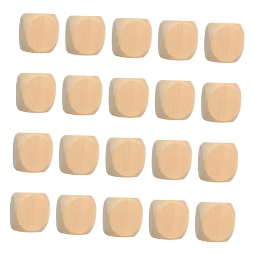CIYODO 100 Stück Unbehandelte Sechsseitige Würfel mit Abgerundeten Ecken DIY Bastelmaterial für Brettspiele und Partybedarf CIYODO 100 Stück Unbehandelte Sechsseitige Würfel mit Abgerundeten Ecken DIY Bastelmaterial für Brettspiele und Partybedarf von CIYODO
