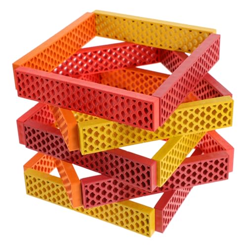 CIYODO 100Stücke Geometrische Lernbausteine aus Kunststoff für Kleinkinder Frühkindliche Bildungsspielzeuge Kreativität und Hand Augen Koordination von CIYODO