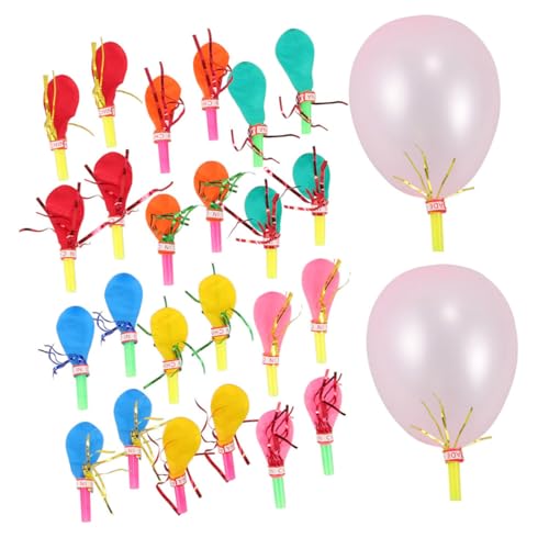 CIYODO 100Stücke Partybläser mit Ballonform für Musikalische Spielzeuge für Geburtstagsfeiern und Feste Sicheres und Langlebiges Partyzubehör Mischfarben von CIYODO